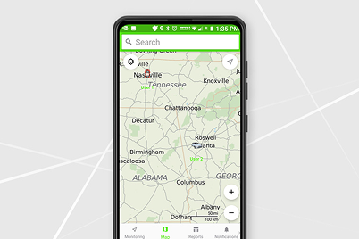 Fleet of vans with TrueTrack